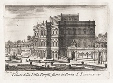 Piranesi Roma Villa Doria Pamphili Italia Incisione 1748