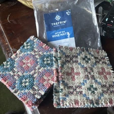 Vintage Retro Welsh Tapestry - Trefriw Woolen Mills :  6 x Coasters/Wine Mats