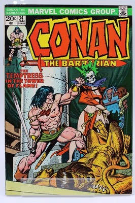 Conan #34   [7.5]   Gil Kane   1973   MARVEL BRONZE AGE   1st Print