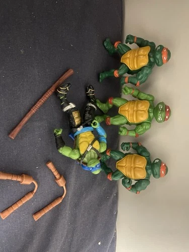 vintage teenage mutant ninja turtles figures lot