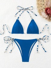 Swimsuit Halter Tie Back Micro Bikini
