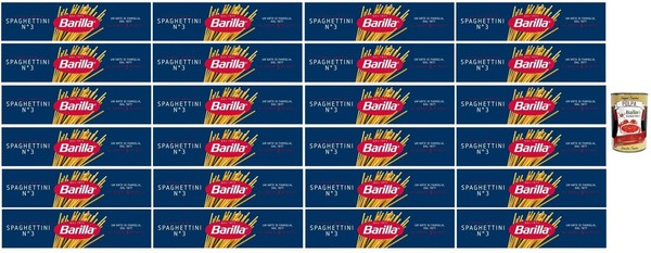 Barilla Spaghettini N.3 Pasta 24X500G Italienische Spaghetti Al Dente +Polpa-image