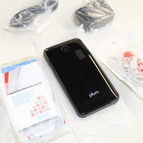 Smartphone Raro Vintage Plum SYNC X210 Negro Desbloqueado Doble SIM En Caja Foto 4 de 4