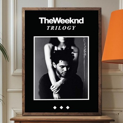 The Weeknd Trilogy Poster Black & White Album Music Wall Art