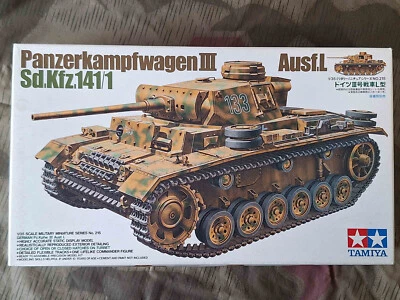 Tamiya 35215 Panzerkampfwagen III Ausf. I. Sd.Kfz. 141/1 Tank 1:35 Modellbau RAR - Bild 1 von 2