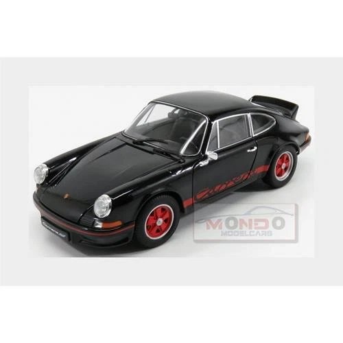 1:18 WELLY Porsche 911 Carrera Rs 2.7 Coupe 1973 Black Red WE18044BK - Immagine 2 di 2