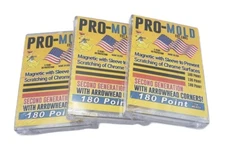 (3-Pack) Pro-Mold Magnetic with Sleeve 2ND GEN - 180pt Sleeved Size Card Holder