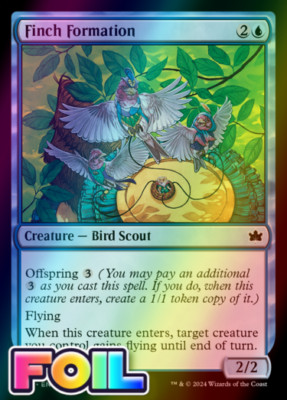 x1 Finch Formation BLB Bloomburrow MTG 50 FOIL COMMON M/NM 1x