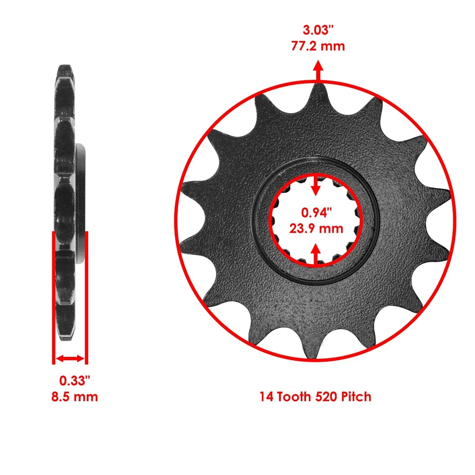 Kit de cadena de transmisión y piñones para Husqvarna FE450 2018 / FS450 2016 2017 - 2020 Foto 3 de 4