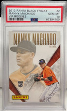 Manny Machado 2013 Panini Schwarz Friday Vip RC #2 PSA 10 Gem MT Orioles/Padres