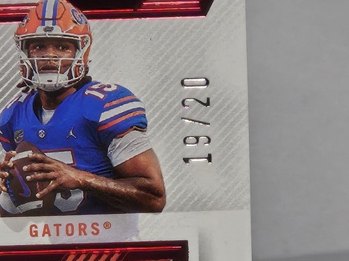 2023 Panini Flawless Collegiate Rookie Triple Patch Stroud Young Richardson /20 - Picture 2 of 7