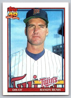 1991 Topps - Randy Bush #124