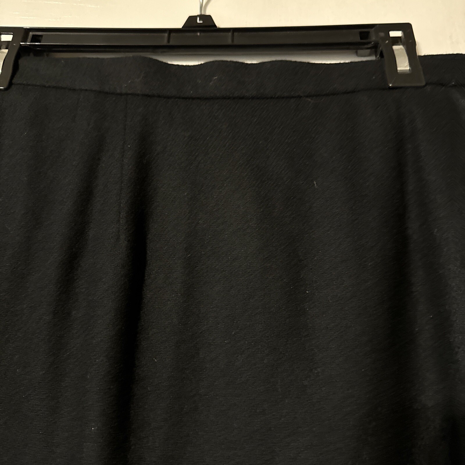 *WORTHINGTON SOLID BLACK 100% WOOL FULLY LINED TR… - image 2