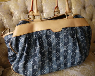 AUTH MINT LOUIS VUITTON CRUISE PORTE EPAULE RAYE BAG MONOGRAM  