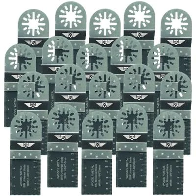 TopsTools 20 x Bi Metal Blades for Fein Multimaster Bosch Makita Ryobi Multitool