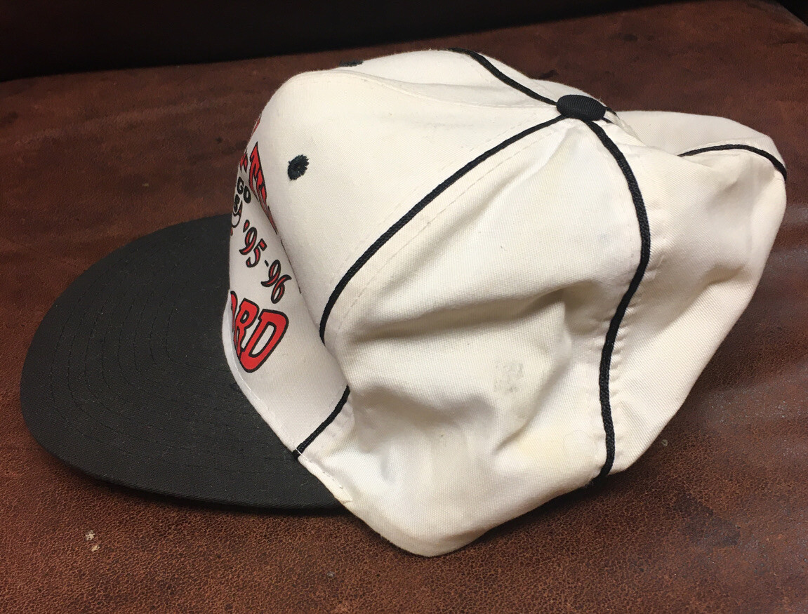 Vintage 90s Chicago Bulls NBA Best All Time Record 72-10 Snapback Hat Cap View 2