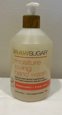 Raw Sugar Moisture Loving Hand Wash Watermelon + Fresh Mint NEW 16.9 fl oz