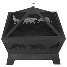 26.4" Outdoor Garden Fire pit BBQ Grill Stove Heater Patio Fire Pit Table