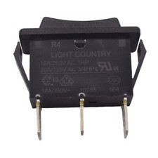 2PCS LIGHT COUNTRY R4 3-pin 3-position Black 16A250VAC/20A125VAC Rocker Switch