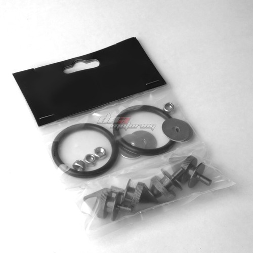 4Pcs Spike Style Quick Release Fasteners Bumper Trunk Fender Hatch Lids Gunmetal - Picture 5 of 5