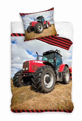 Traktor Tractor Trecker Bettwäsche Baumwolle 135 x 200 cm