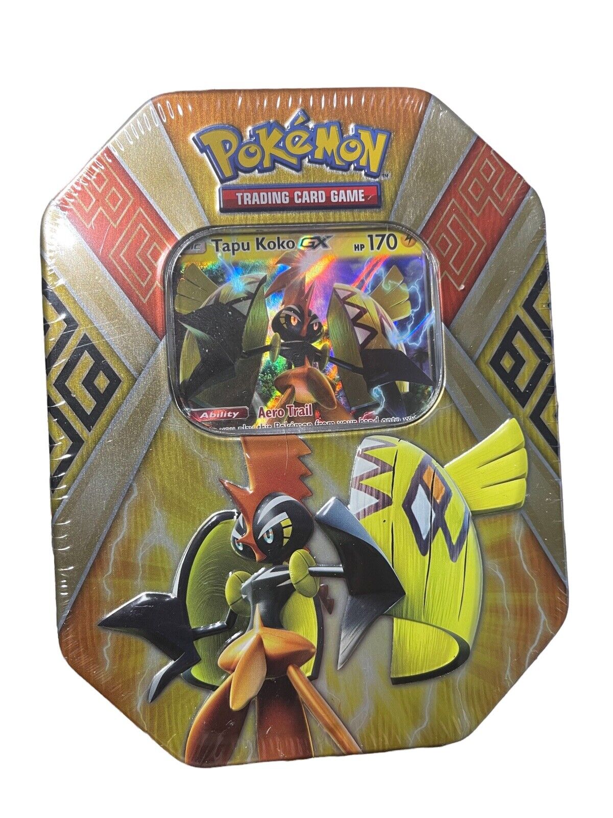 Pokemon Trading Card Game Tapu Koko GX Prism Tin New Sealed