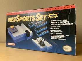 Nintendo NES SPORTS SET Console TESTED BOX video game World Cup V'Ball system