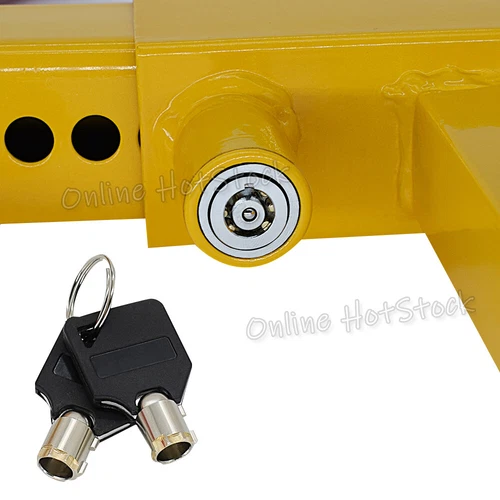 Wheel Lock Clamp Heavy Duty Anti-theft For Vehicle Car Trailer Clamp with 2 Keys - Picture 5 of 9