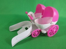 Zhu Zhu Pets Baby Hamster Two Seat Stroller 2009 Accessory Add-On Pink White