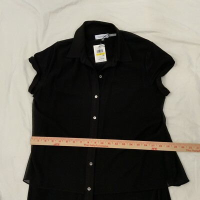 Calvin Klein Women's Double Layer Chiffon T-Shirt Dress