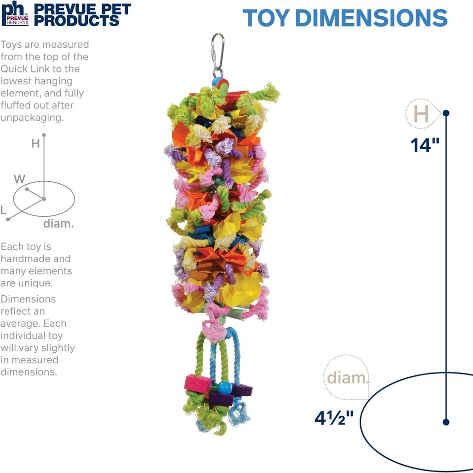 Prevue Pet Products Calypso Creations Club Bird Toy, Multicolor Parrot Toy - Image 2 of 4