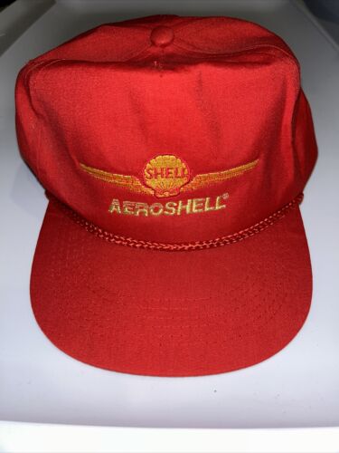 Shell AeroShell Baseball Cap Hat Snapback Adjustab