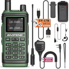 BAOFENG UV-17R Dual Band Two Way Radio Long Range Type-C Charger IP54 Waterproof