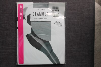 Hudson Glamour Feinstrumpfhose Gr. 42 - 44 Metallic 20 den hochglänzend Neu OVP