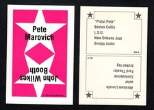 Pete Maravich Celtics Basketball Vintage 1990 Parker Brothers Game Card #404A