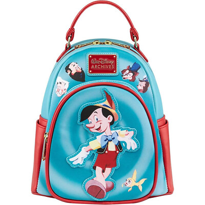 Pinocchio (1940) - Disney Archives 10 Faux Leather Mini Backpack | New |  eBay