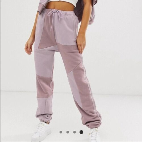 adidas x DANIELLE CATHARI Sweat Pants Size 6, 10 Purple RRP £80 Brand New FN2769 - Picture 1 of 10