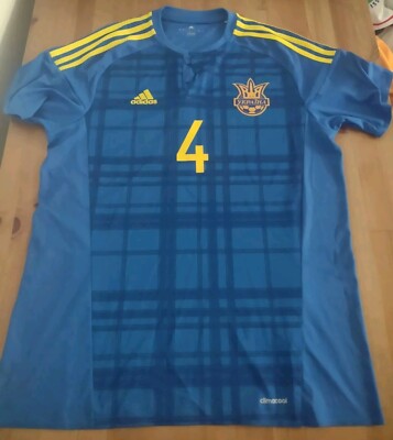 Anatoliy Tymoshchuk Ukraine 2016 Euros Adidas Away Jersey Size