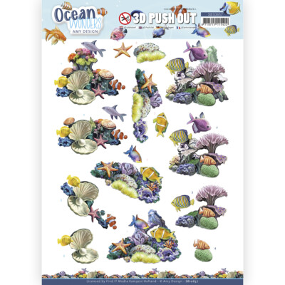 3D-Stanzbogen - Amy Design - Ocean Wonders - Korallen Rief