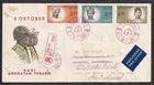 q9955/ Indonesia Registered National Heroes FDC Cover v/Denmark t/Greenland 1961