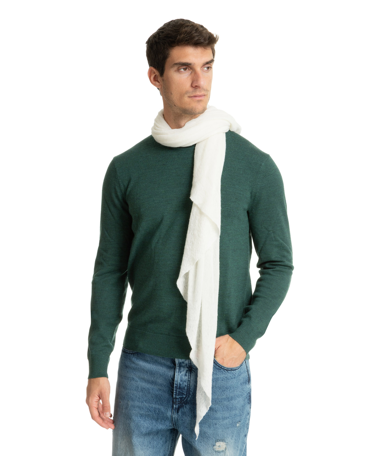 Булавка 1876 от Ботто Джузеппе Кашмира-Schal herren 5505F601-0001 Bianco tuch 46290₽