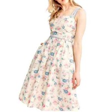 LoveShackFancy Carmine Floral Cotton Dress Pastel Cottagecore Retro Size 0