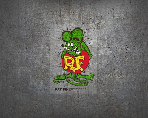 Rat Fink Big original Aufkleber - NOS Aircooled Hot Rod Kustom Ed Roth Sticker