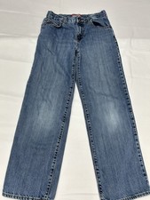 Old Navy Boys Denim Straight Adjustable Waist Jeans Size 12 Reg.