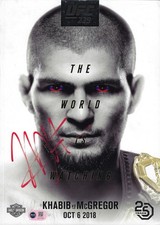KHABIB NURMAGOMEDOV SIGNED UFC 229 MCGREGOR PROGRAMME (ACG CERT AG18784)