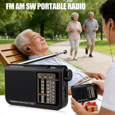 Retekess V117 Portable FM/AM/SW Radio Transistor Battery Operated Elderly Gift