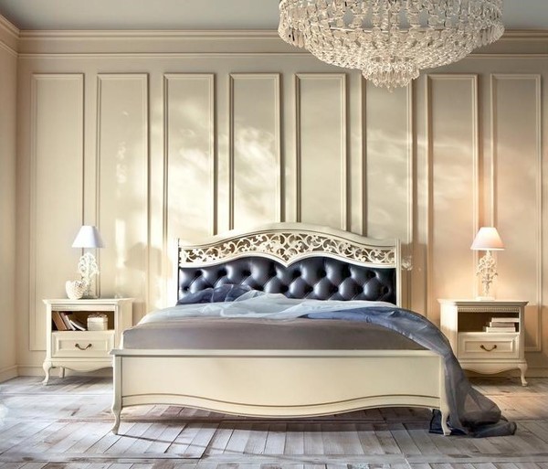 Komplett Schlafzimmer Bett + 2X Nachttische Klassisches HolzmöBel Chesterfield-image