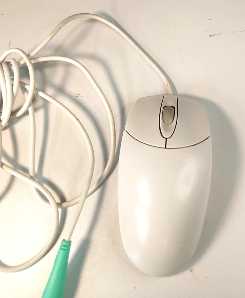 Vintage Logitech 2-Button Mechanical Trackball Mouse PS/2 M-S48 90s Retro - Image 2 of 4