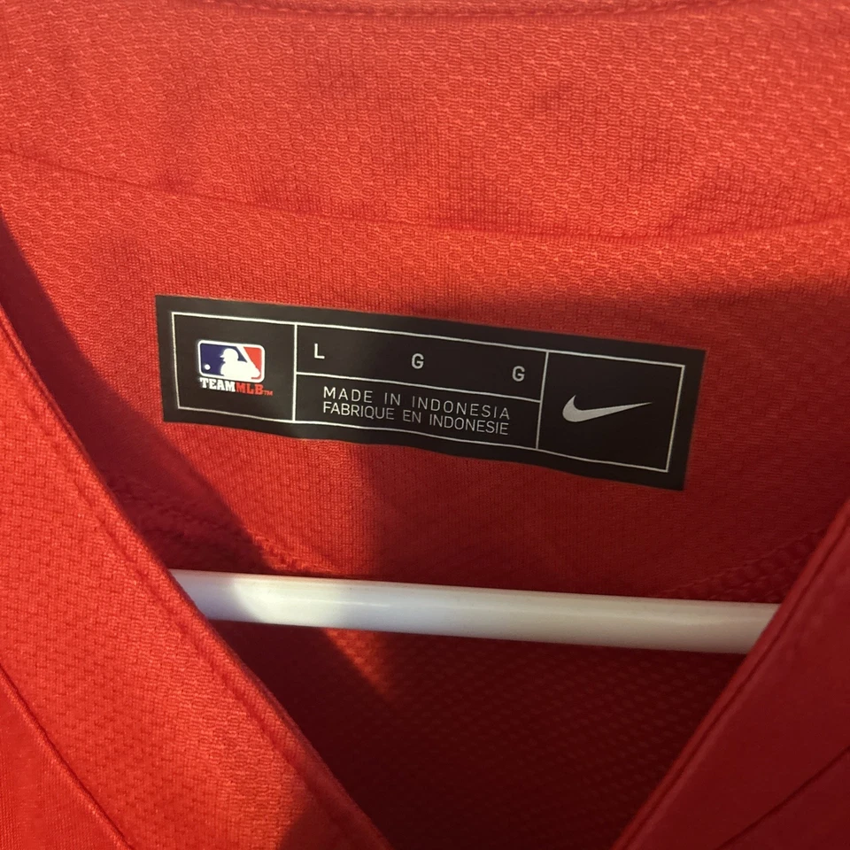 Los Angeles Angels Nike Jersey Material T-Shirt Mens Large Red MLB NWOT Blank - Image 3 of 4