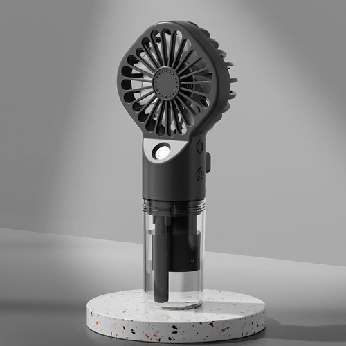 New Handheld Mini Fan USB Rechargeable Portable Spray Humidifier Cooling Fan - Afbeelding 11 van 14